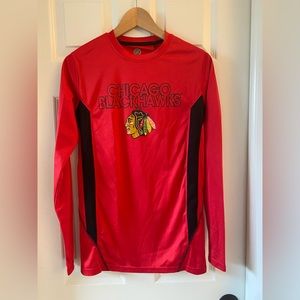NHL Blackhawks Dri-fit long sleeve tshirt.